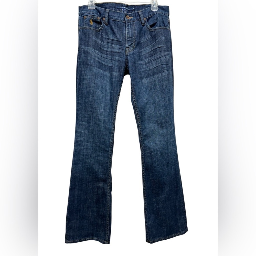 Ralph Lauren Sport Dark Blue Flare Bootcut Jeans Women Sz 29